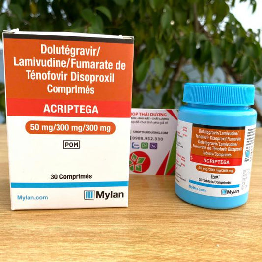 Viên Uống Phòng Nhiễm Hiv Acriptega Mylan - Hộp 30 viên - AVITAMINSHOP.COM