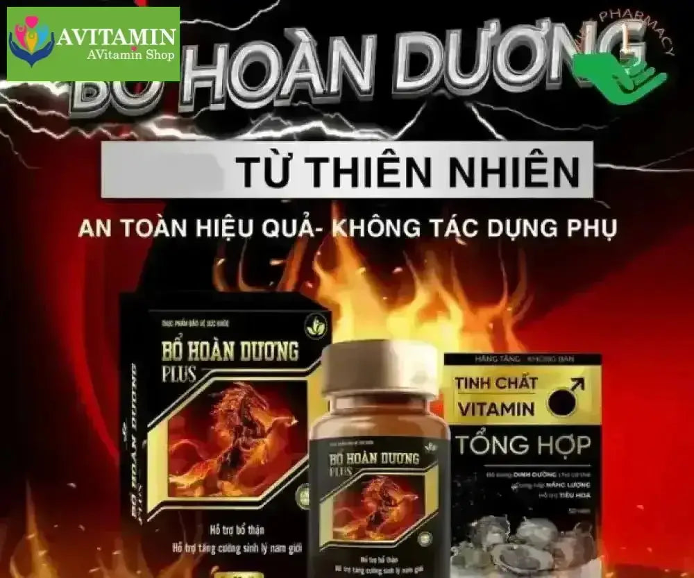 Viên uống tăng cường sinh lý nam giới Bổ Hoàn Dương Plus (hộp 1 lọ 50 viên) - AVITAMINSHOP.COM