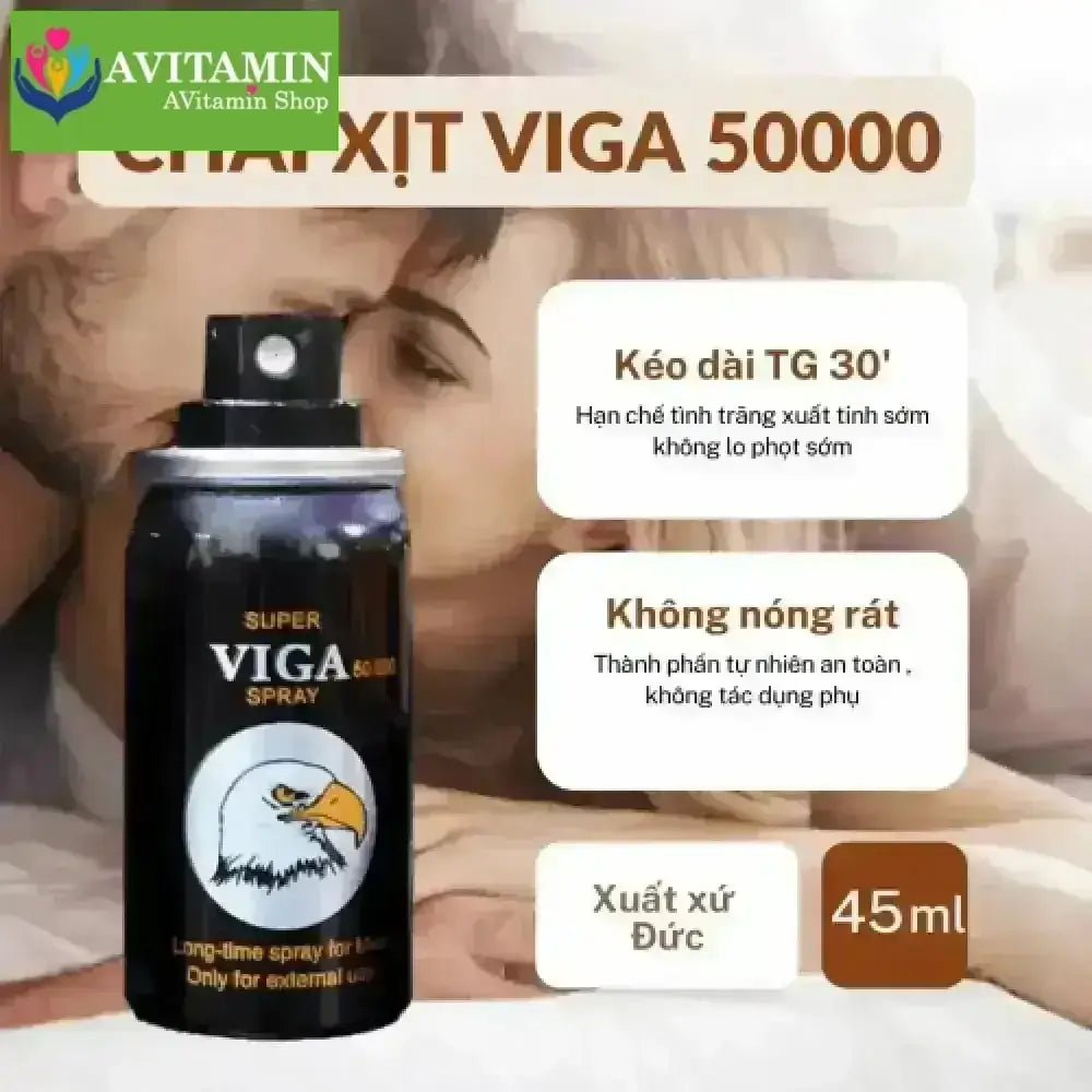 Viga 50000 Đức Chính Hãng - Hỗ Trợ Chống Xuất Tinh Sớm - AVITAMINSHOP.COM