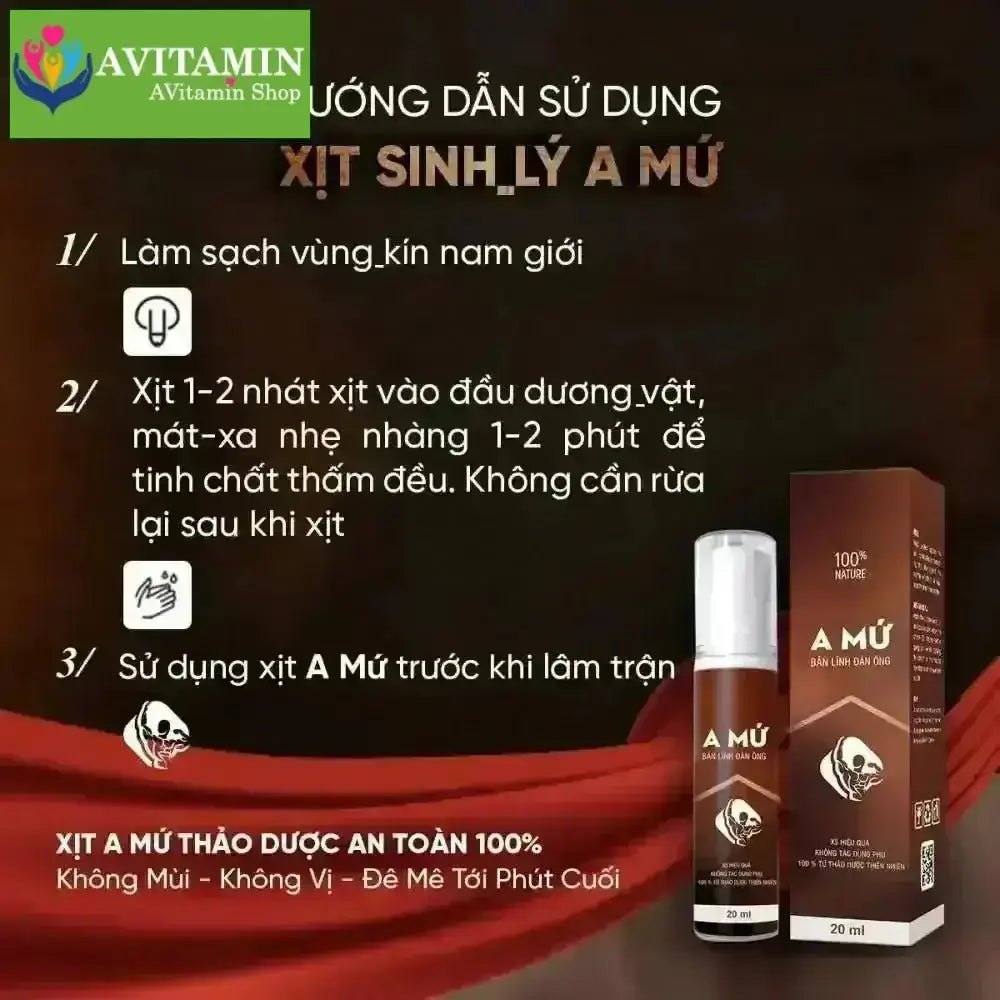 Xịt A Mứ Chính Hãng – Kéo Dài Thời Gian Hơn 30 Phút - AVITAMINSHOP.COM