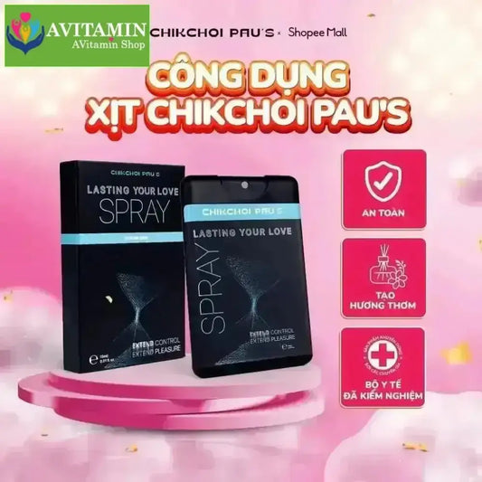 Xịt cải thiện sinh lí nam giới Chikchoi Pau's xuất tinh sớm 15ml - AVITAMINSHOP.COM