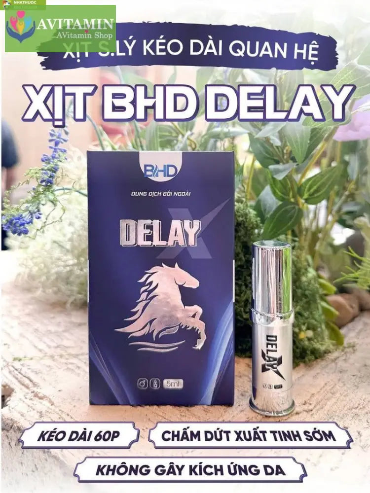 Xịt cải thiện sinh lí nam giới xuất tinh sớm Bổ Hoàn Dương Super BHD Mẫu Mới,Tăng khoái cảm kéo dài thời gian quan hệ