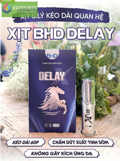 Xịt cải thiện sinh lí nam giới xuất tinh sớm Bổ Hoàn Dương Super BHD Mẫu Mới,Tăng khoái cảm kéo dài thời gian quan hệ