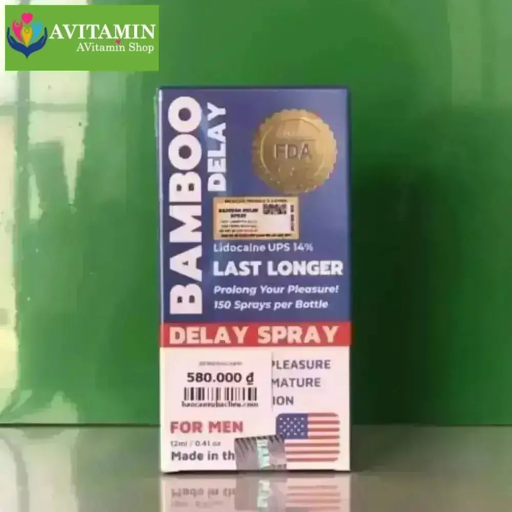 Xịt chống xuất tinh sớm Bamboo Delay 12ml – Giải pháp kéo dài cuộc yêu - AVITAMINSHOP.COM
