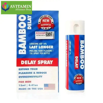 Xịt chống xuất tinh sớm Bamboo Delay Spray USA, Chai 12ml - AVITAMINSHOP.COM