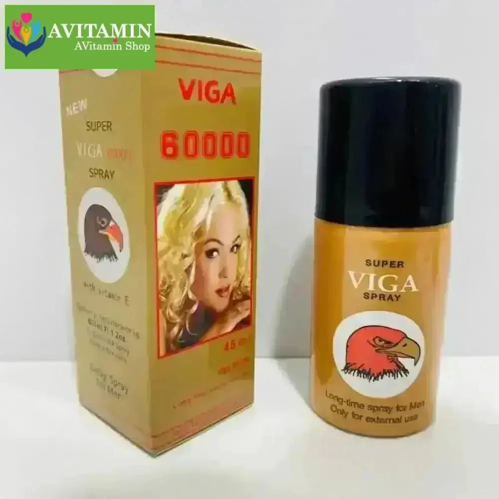 Xịt Kéo Dài Thời Gian Super Viga 60000 Đức – Chống Xuất Tinh Sớm, Chai 45ml Chính Hãng - AVITAMINSHOP.COM