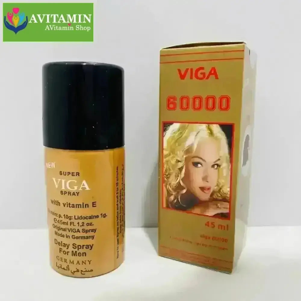 Xịt Kéo Dài Thời Gian Super Viga 60000 Đức – Chống Xuất Tinh Sớm, Chai 45ml Chính Hãng - AVITAMINSHOP.COM