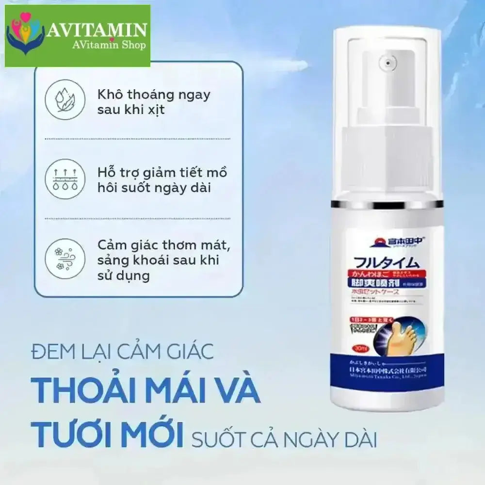 Xịt Khử Mùi Hôi Chân Nội Địa Nhật Bản, Ngăn Mồ Hôi Chân Chống Hôi Chân, Xịt Hôi Chân Hiệu Quả Lâu Dài - AVITAMINSHOP.COM