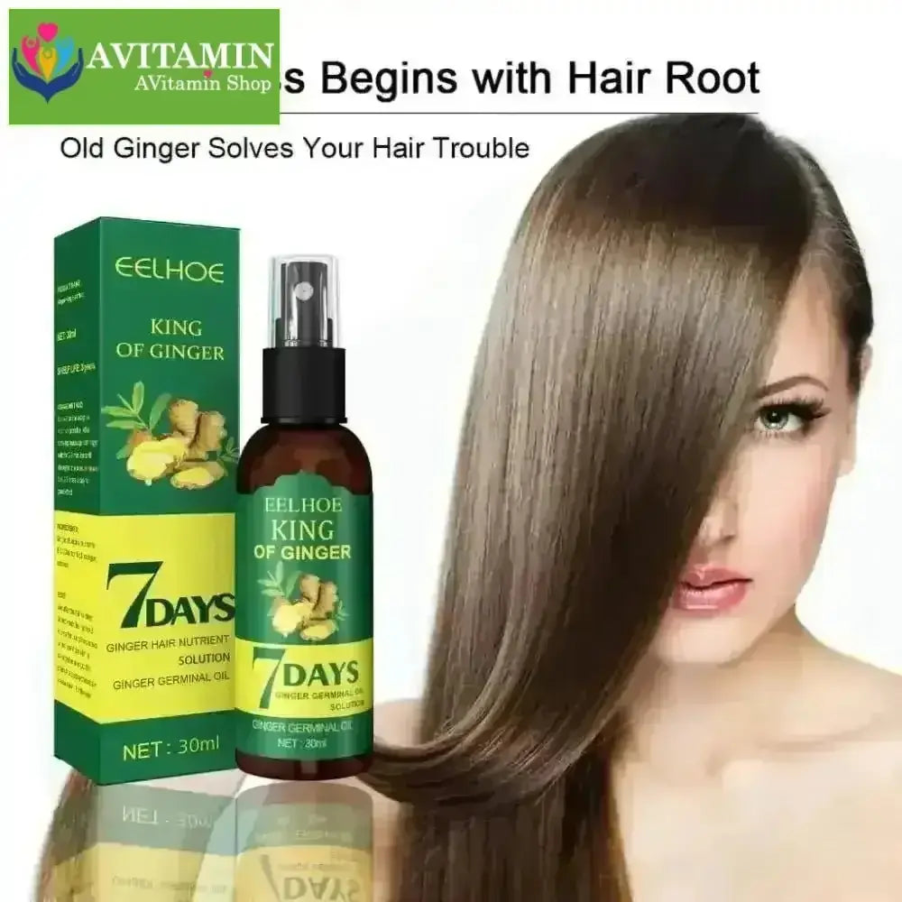 Xịt mọc tóc EELHOE tinh chất gừng tươi không chứa silicon kích thích mọc tóc sau 7 ngày 30ml - AVITAMINSHOP.COM