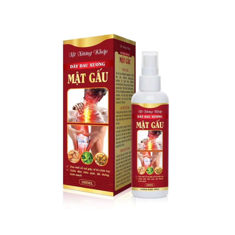 Xịt xương khớp MẬT GẤU (Chai 100ml) Giúp giảm đau mỏi cổ, vai gáy, tê bì chân tay, giảm đau hiệu quả, đả thông kinh mạch - AVITAMINSHOP.COM