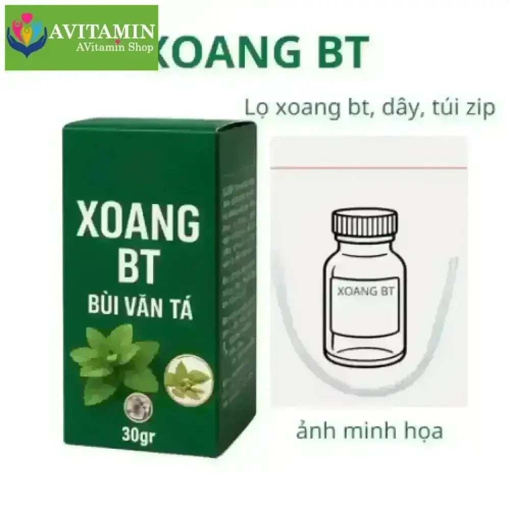 Xoang BT hỗ trợ viêm xoang viêm mũi dị ứng Bùi Văn Tá 30gr/lọ lọ đầy - AVITAMINSHOP.COM